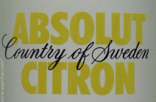 Absolut Citron Lemon Flavored Vodka, Sweden