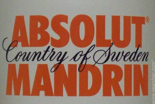 Absolut Mandrin Flavored Vodka, Sweden