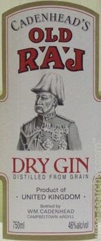 Cadenhead's Old Raj Dry Gin, UK