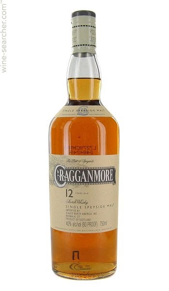 Cragganmore 12 Year Old Single Malt Scotch Whisky, Speyside, Scotland