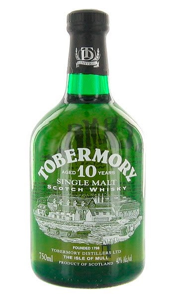 Tobermory 10 Year Old Single Malt Scotch Whisky, Isle of Mull, Scotland