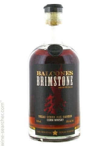 Balcones Distilling Brimstone Texas Scrub Oak Smoked Corn Whisky, Texas, USA