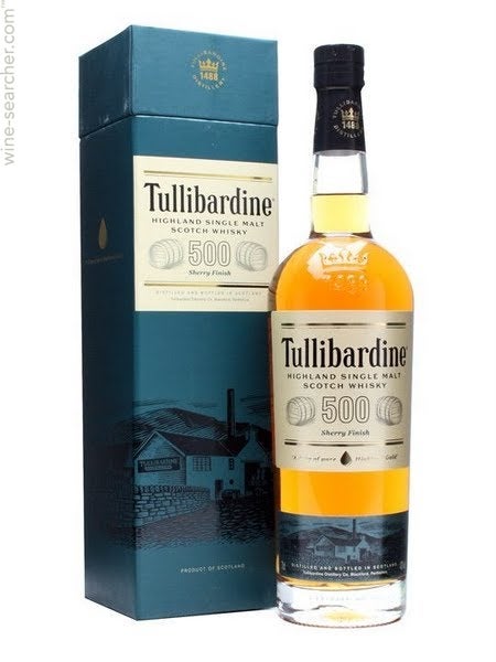 Tullibardine 500 Sherry Finish Single Malt Scotch Whisky, Highlands, Scotland