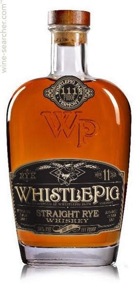 WhistlePig 111 Proof 11 Year Old Straight Rye Whiskey, Vermont, USA