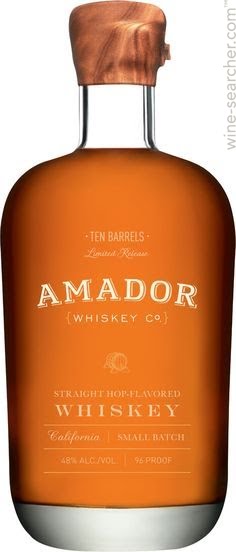 Amador Whiskey Co. 'Ten Barrels' Straight Hop-Flavored Whiskey, California, USA