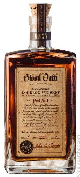 Blood Oath Pact No. 1 Kentucky Straight Bourbon Whiskey, USA