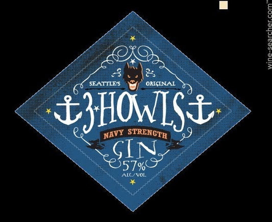 3 Howls Distillery Navy Strength Gin, Washington, USA