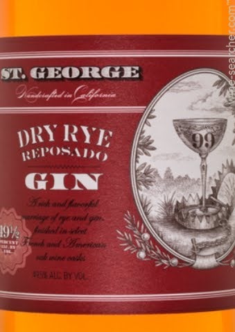 St. George Spirits Dry Rye Reposado Gin, USA