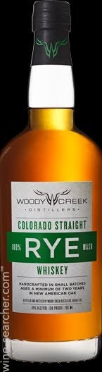 Woody Creek Distillers Straight Rye Whiskey, Colorado, USA