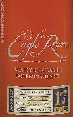 2014 Eagle Rare 17 Year Old Kentucky Straight Bourbon Whiskey, USA