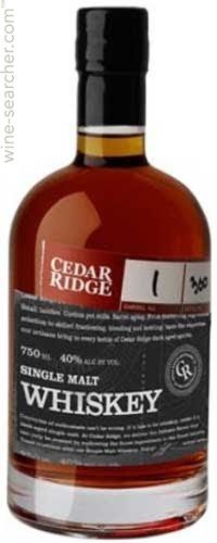 Cedar Ridge Distillery Single Malt Whiskey, Iowa, USA