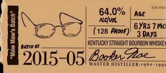 Booker's Batch 2015-05 'Maw Maw's Batch' Kentucky Straight Bourbon Whiskey, USA