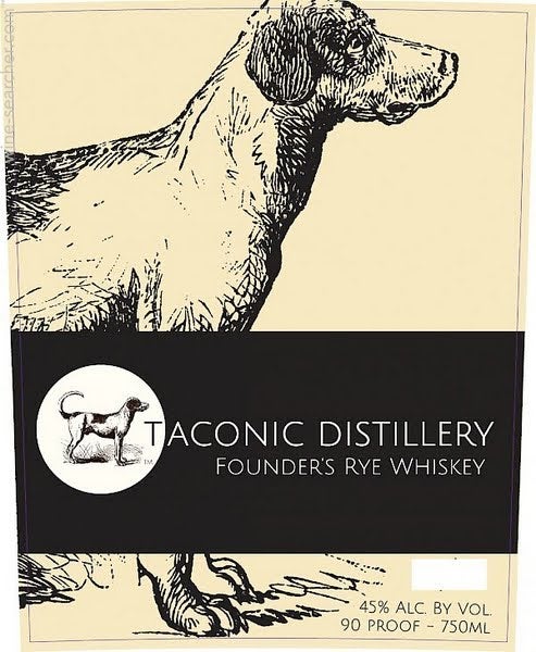 Taconic Distillery Founder's Rye Whiskey, Hudson River Region, USA