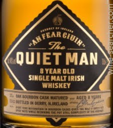 The Quiet Man 8 Year Old Single Malt Irish Whiskey, Ireland