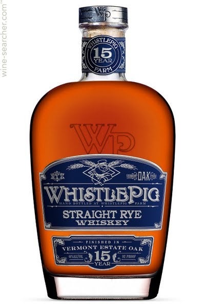 WhistlePig 15 Year Old Straight Rye Whiskey, Vermont, USA