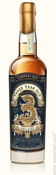 Compass Box Three Year Old Deluxe Limited Edition Blended Malt Scotch Whisky, Scotland