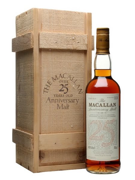 The Macallan Anniversary Malt 25 Year Old Single Malt Scotch Whisky, Speyside - Highlands, Scotland