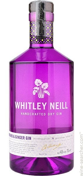 Whitley Neill Rhubarb & Ginger Gin, England