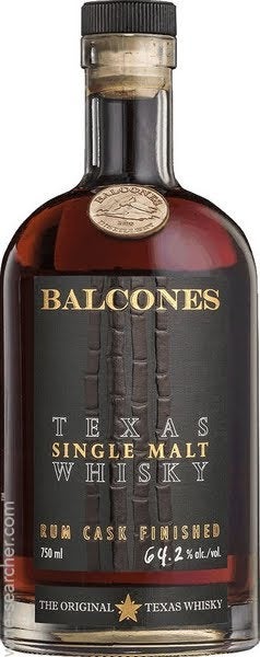 Balcones Distilling 'Texas' Rum Cask Finished Single Malt Whisky, Texas, USA