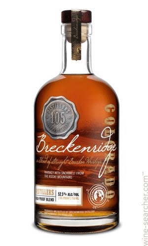 Breckenridge High Proof Blend of Straight Bourbon Whiskey, Colorado, USA