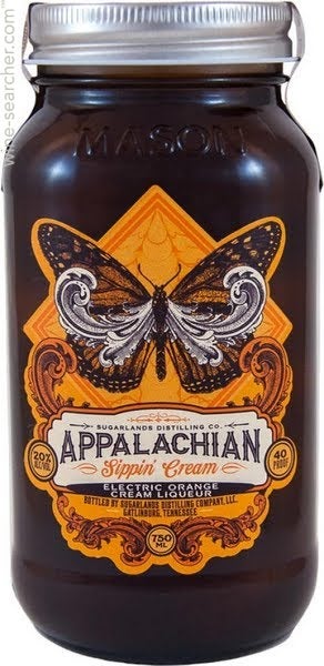 Sugarlands Shine Appalachian 'Sippin' Cream' Electric Orange Cream Liqueur, Tennessee, USA