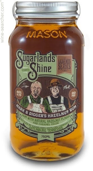 Sugarlands Shine Mark & Digger's Hazelnut Rum, Tennessee, USA