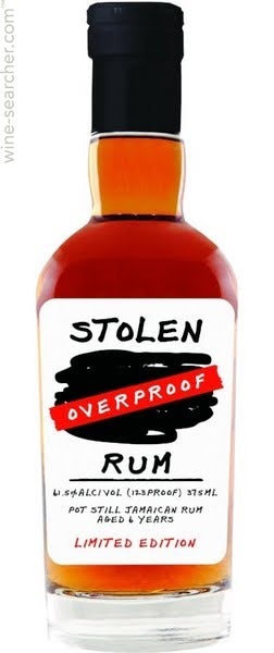 Stolen Overproof 6 Year Old Rum, Jamaica