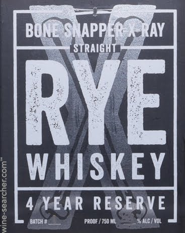 Bone Snapper X-Ray 4 Year Old Reserve Rye Whiskey, Indiana, USA