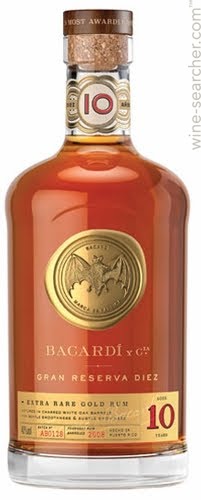 Bacardi Gran Reserva Diez 10 Year Old Extra Rare Gold Rum, Puerto Rico