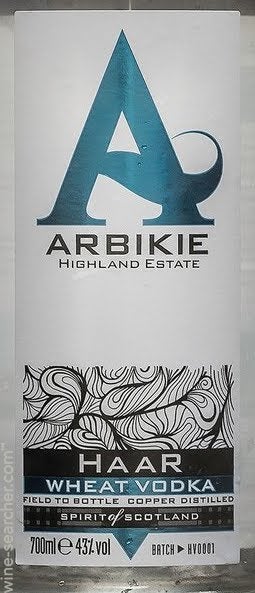 Arbikie Highland Estate Haar Wheat Vodka, Scotland