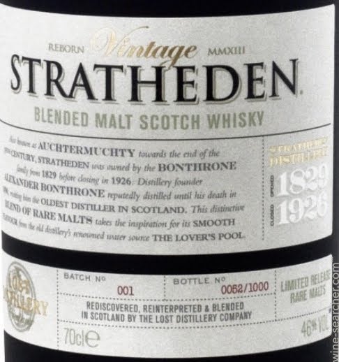 The Lost Distillery Company Stratheden Blended Malt Scotch Whisky, Scotland