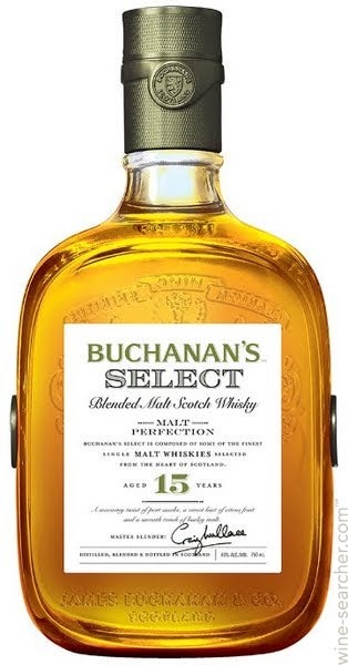 Buchanan's Select 15 Year Old Blended Malt Scotch Whisky, Scotland