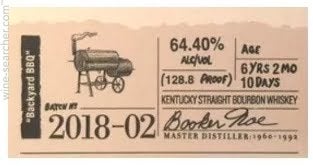 Booker's Batch 2018-02 'Backyard BBQ' Kentucky Straight Bourbon Whiskey, USA