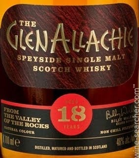 The GlenAllachie 18 Year Old Single Malt Scotch Whisky, Speyside, Scotland