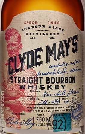 Conecuh Ridge Distillery Clyde May's Straight Bourbon Whiskey, Alabama, USA