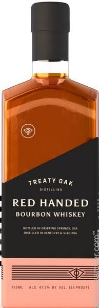 Treaty Oak Distilling Co. Red Handed Bourbon Whiskey, Texas, USA