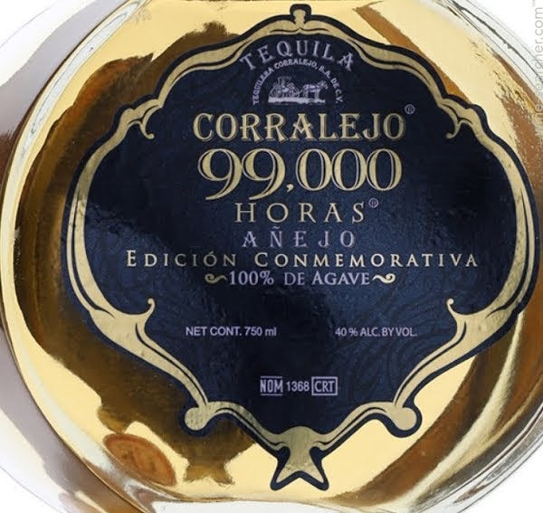 Corralejo 99.000 Horas Edicion Commemorativa Tequila Anejo, Guanajuato, Mexico