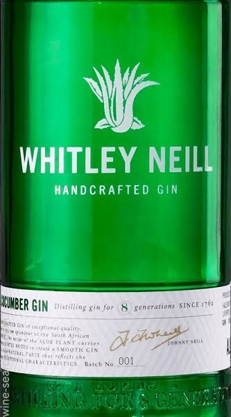 Whitley Neill Aloe & Cucumber Gin, England