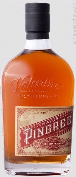 Valentine Distilling 'Mayor Pingree' Red Label Bourbon Whiskey, Michigan, USA