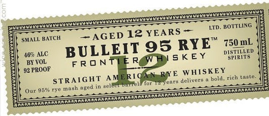 Bulleit 95 Small Batch 12 Year Old American Straight Rye Whiskey, USA