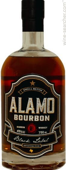 Alamo Small Batch Black Label Bourbon Whiskey, Texas, USA