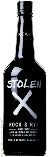 Stolen X 'Rock & Rye' Honey & Orange Peel Rye Whiskey, USA