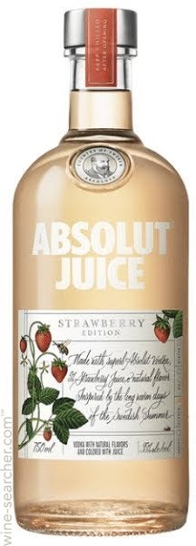 Absolut Juice Strawberry Edition Spirit Drink, Sweden