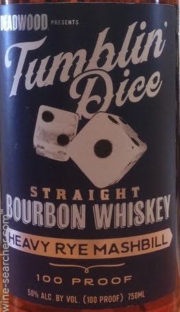 Deadwood 'Tumblin Dice' Heavy Rye Mashbill Straight Bourbon Whiskey, USA