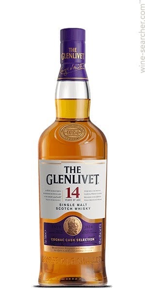 The Glenlivet Cognac Cask Selection 14 Year Old Single Malt Scotch Whisky, Speyside, Scotland