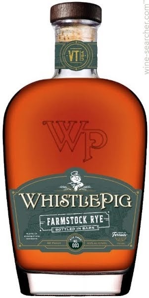 WhistlePig 'Farmstock Rye Crop 003' Rye Whiskey, Vermont, USA