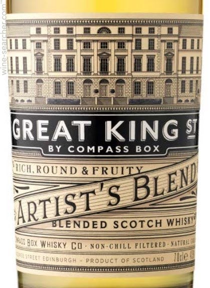 Compass Box Great King St Artist's Blend Blended Scotch Whisky, Scotland