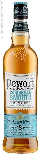 Dewar's 'Caribbean Smooth' Rum Cask Finish 8 Year Old Blended Scotch Whisky, Scotland