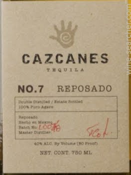 Cazcanes No.7 Tequila Reposado, Jalisco, Mexico