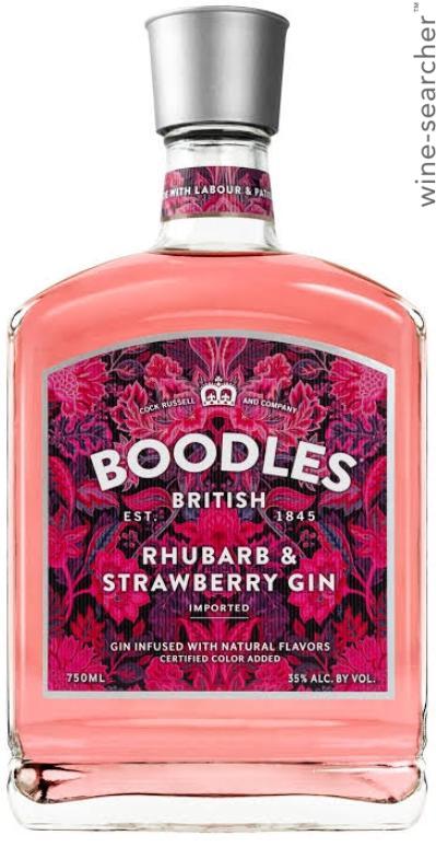 Boodles British Rhubarb & Strawberry Gin, England